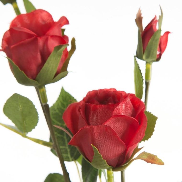 Eurofirany, kwiat Natu, 75 cm, czerwony