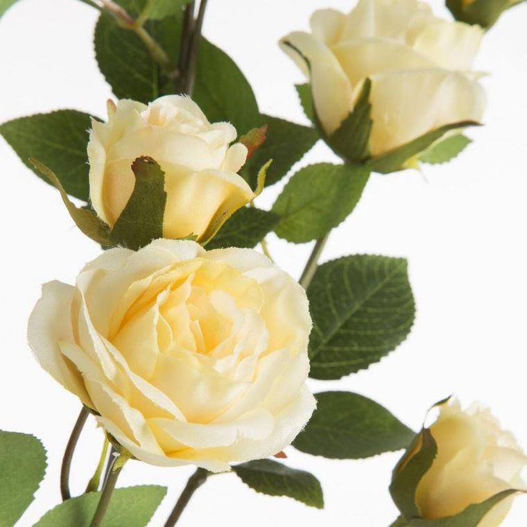 Eurofirany, kwiat Natu, 75 cm, jasnożółty