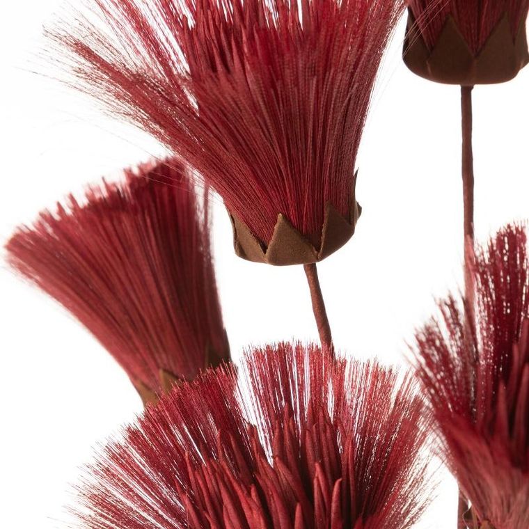 Eurofirany, kwiat Natu, 77 cm, bordowy