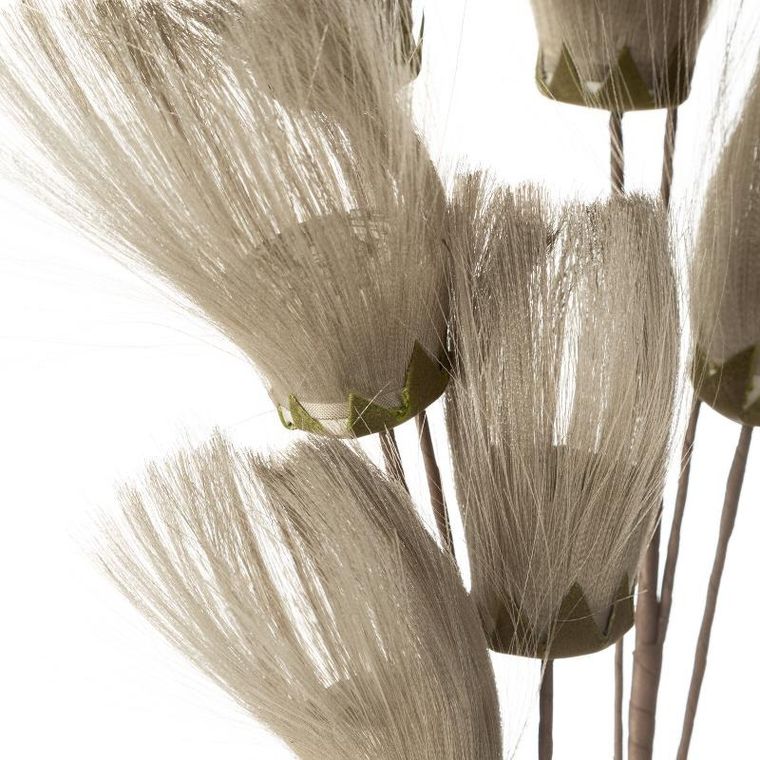 Eurofirany, kwiat natu, 80 cm, popielaty
