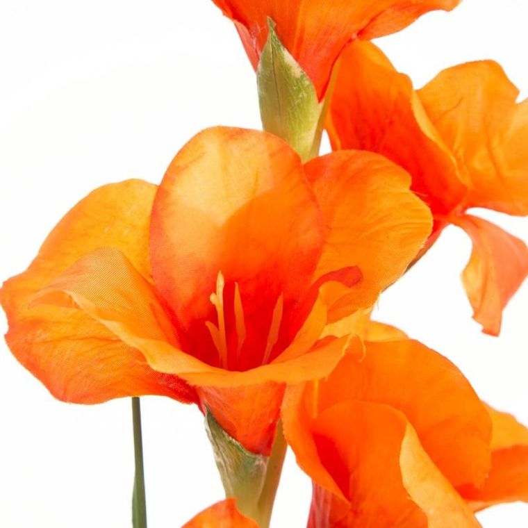 Eurofirany, kwiat Natu, 85 cm, pomarańczowy