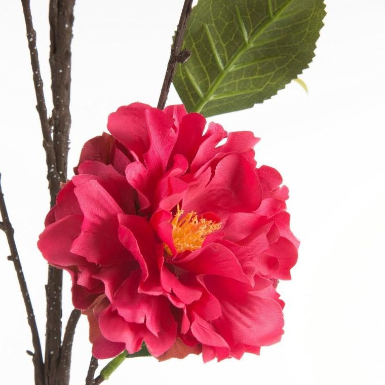 Eurofirany, kwiat natu, 95 cm, amarantowy