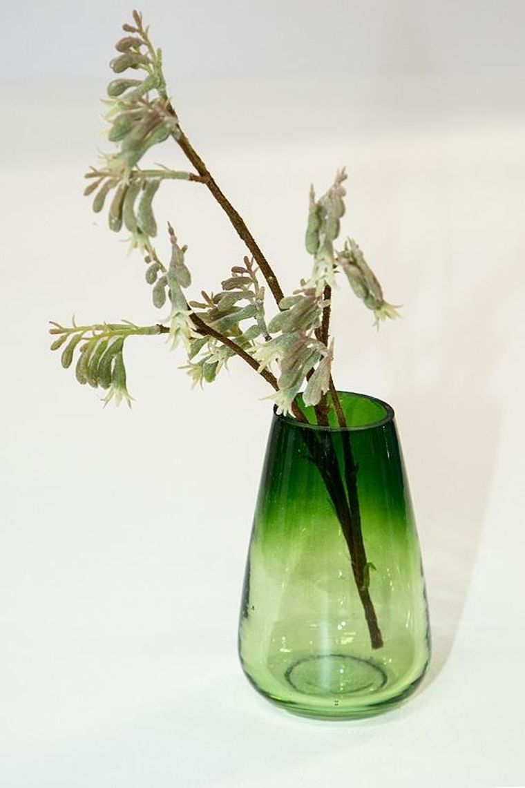 Eurofirany, kwiat Natu, długość 75 cm, długość z kwiatami 40 cm, długość kwiatu 6 cm, zielony