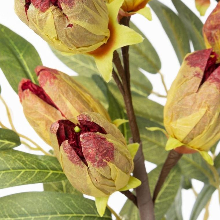 Eurofirany, kwiat Natu, długość 82 cm, długość z kwiatami 40 cm, czerwony