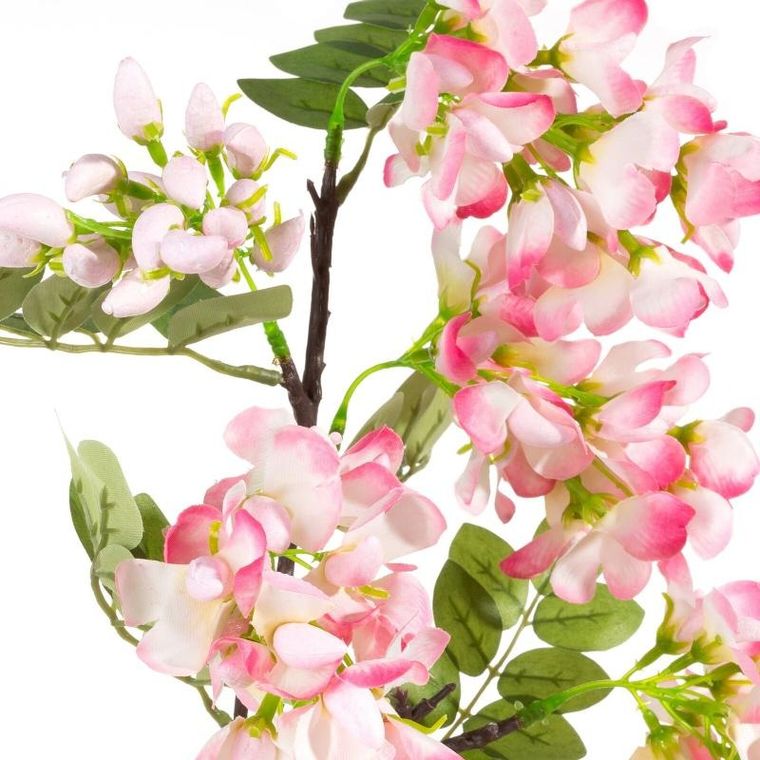 Eurofirany, kwiat Natu, długość 85 cm, długość z kwiatami 40 cm, kwiat 11 cm, jasnoróżowy