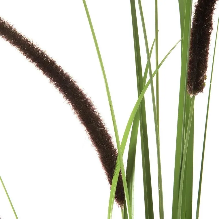 Eurofirany, kwiat Natu, długość z trawą 25 cm, brązowy