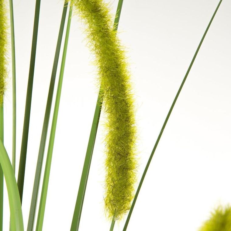 Eurofirany, kwiat Natu, długość z trawą 25 cm, zielony