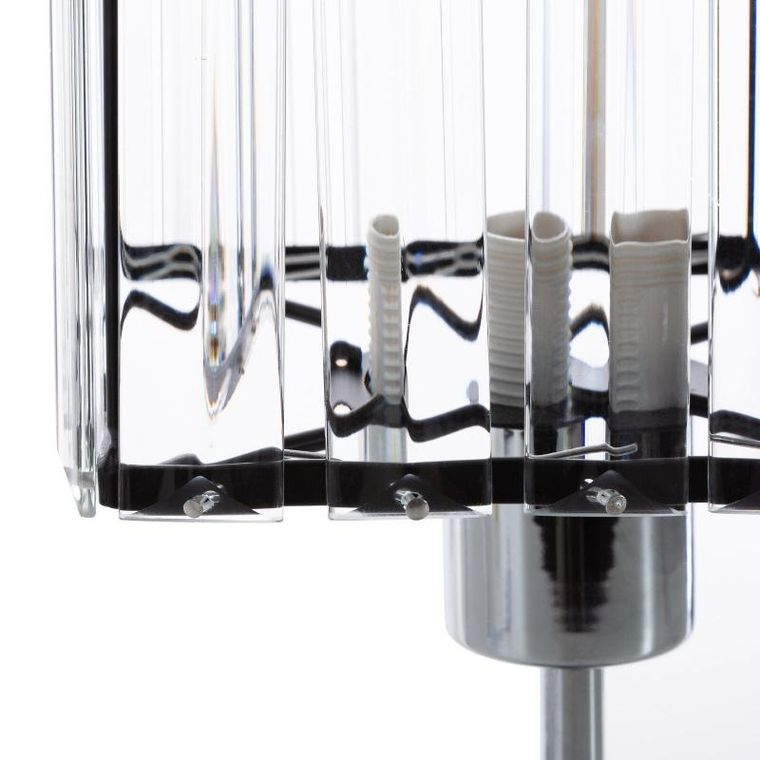 Eurofirany, lampa dekoracyjna, 13-13-31 cm, transparentny