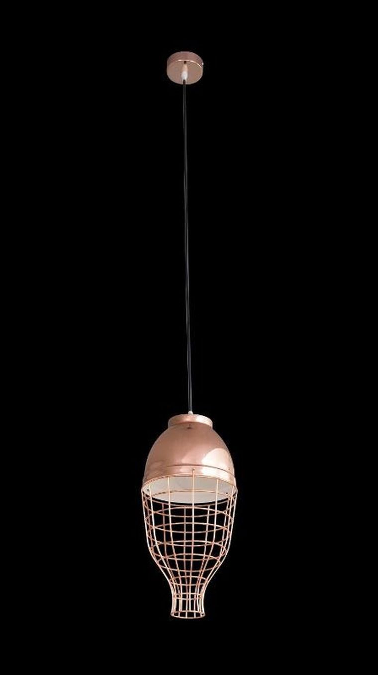 Eurofirany, lampa Lucy, 20-21 cm, miedziany