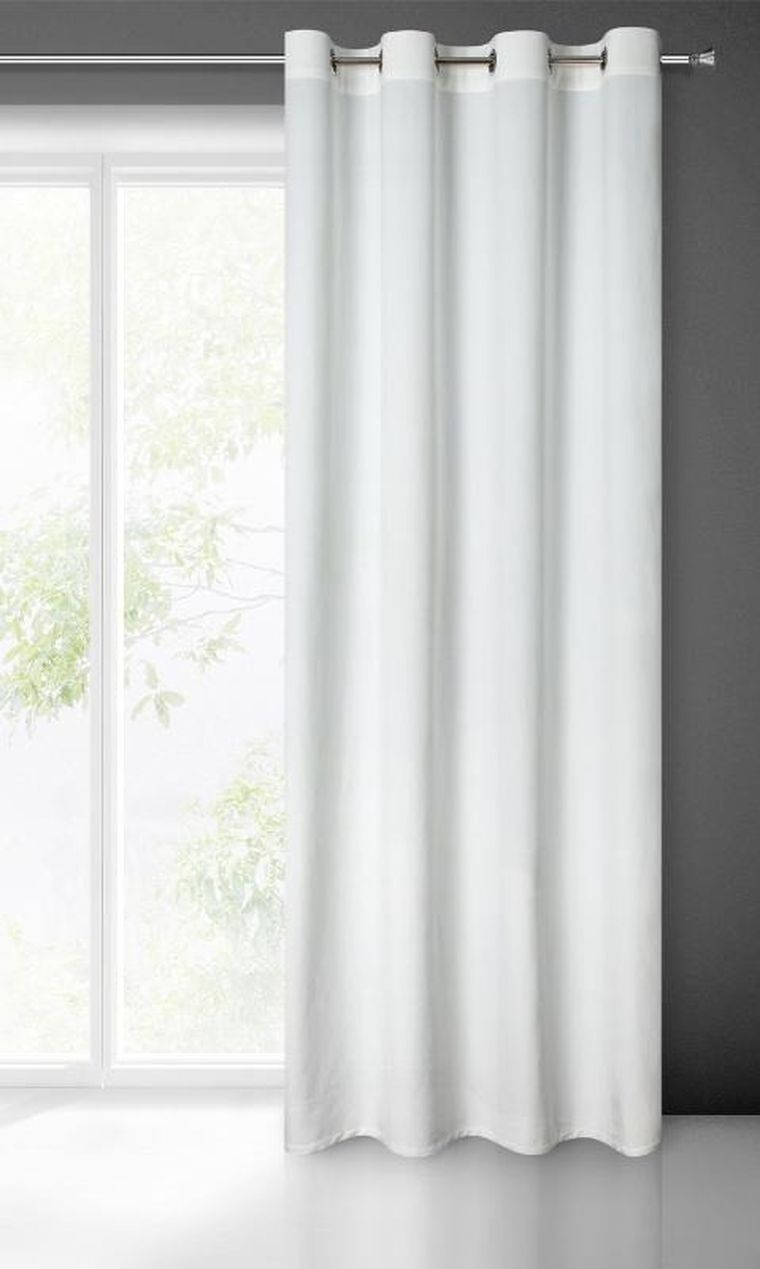 Eurofirany, Melanie, zasłona zaciemniająca gotowa, 140-250 cm, biały