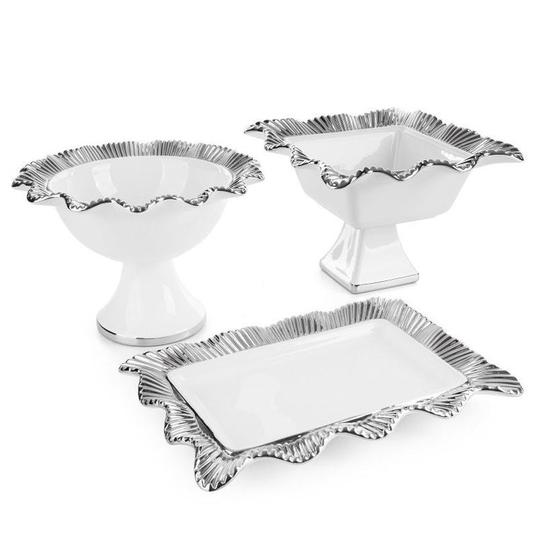 Eurofirany, misa dekoracyjna, Betsy, 28-28-22 cm, kremowy