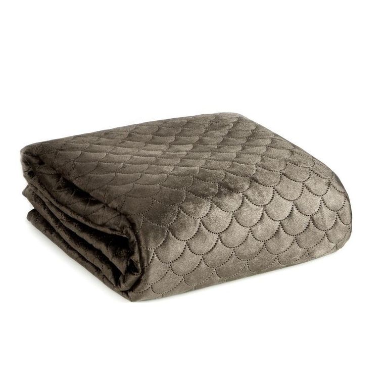 Eurofirany, narzuta Ariel, 220-240 cm, brązowy