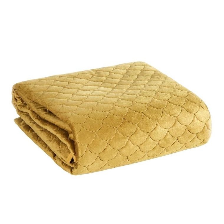 Eurofirany, narzuta Ariel, 220-240 cm, musztardowy