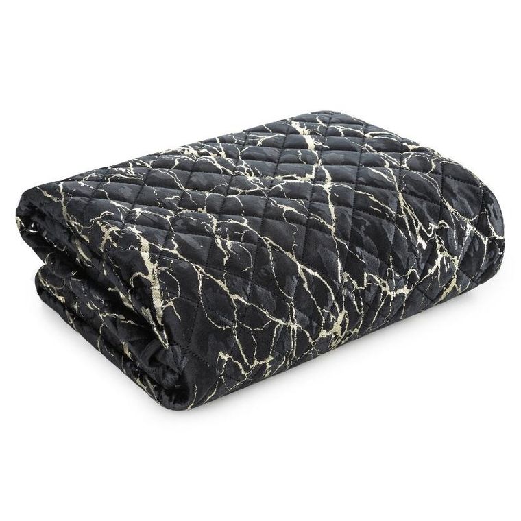Eurofirany, narzuta blink, 170-210 cm, czarny
