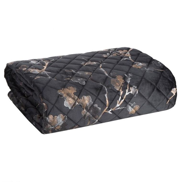 Eurofirany, narzuta Blink, 170-210 cm, czarny