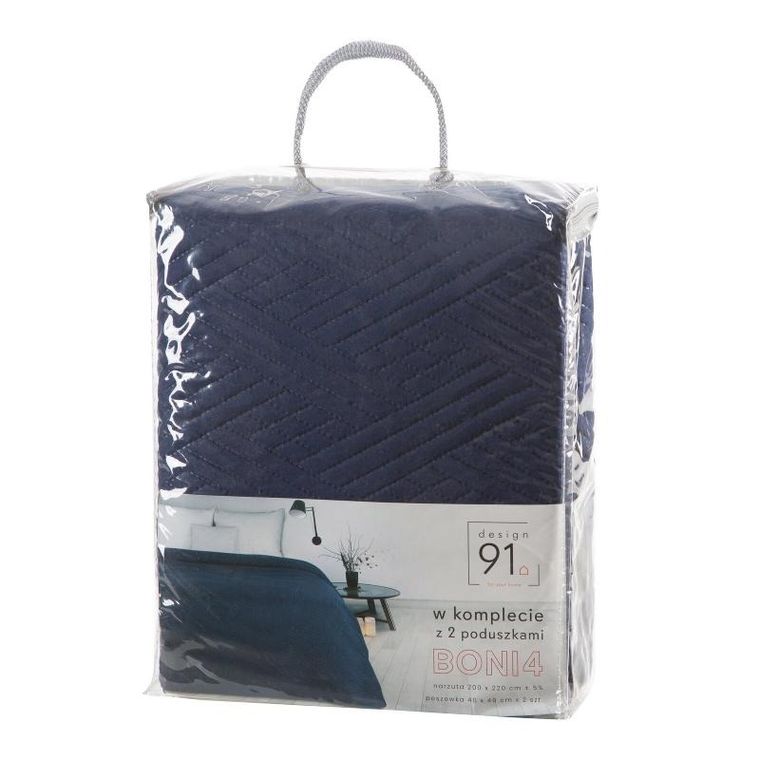 Eurofirany, narzuta d91, 200-220 cm, granatowy