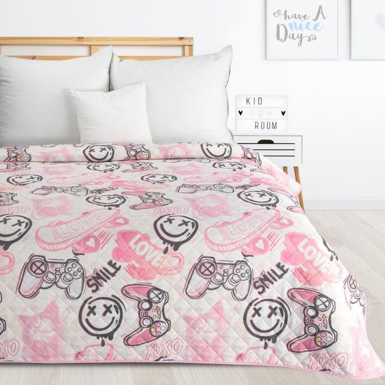 Eurofirany, narzuta d91 kid, biały, 170-210 cm