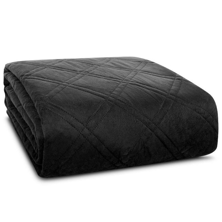 Eurofirany, narzuta d91 Luiz, 170-210 cm, czarny