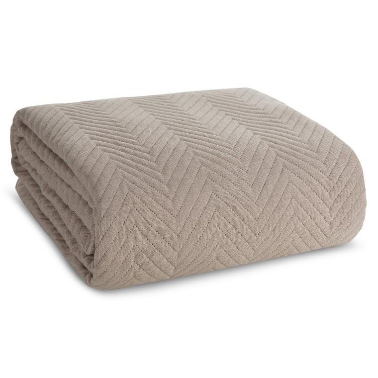 Eurofirany, narzuta len, 220-240 cm, beżowy