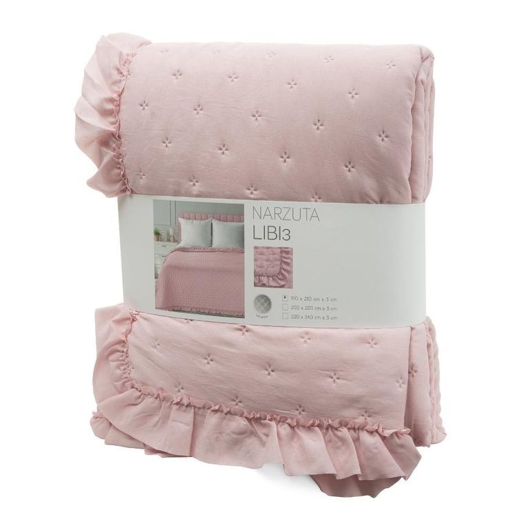 Eurofirany, narzuta, Libi, 220-240 cm, pudrowy