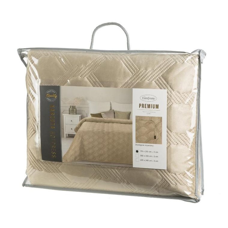 Eurofirany, narzuta Sofia, 200-220 cm, beżowy