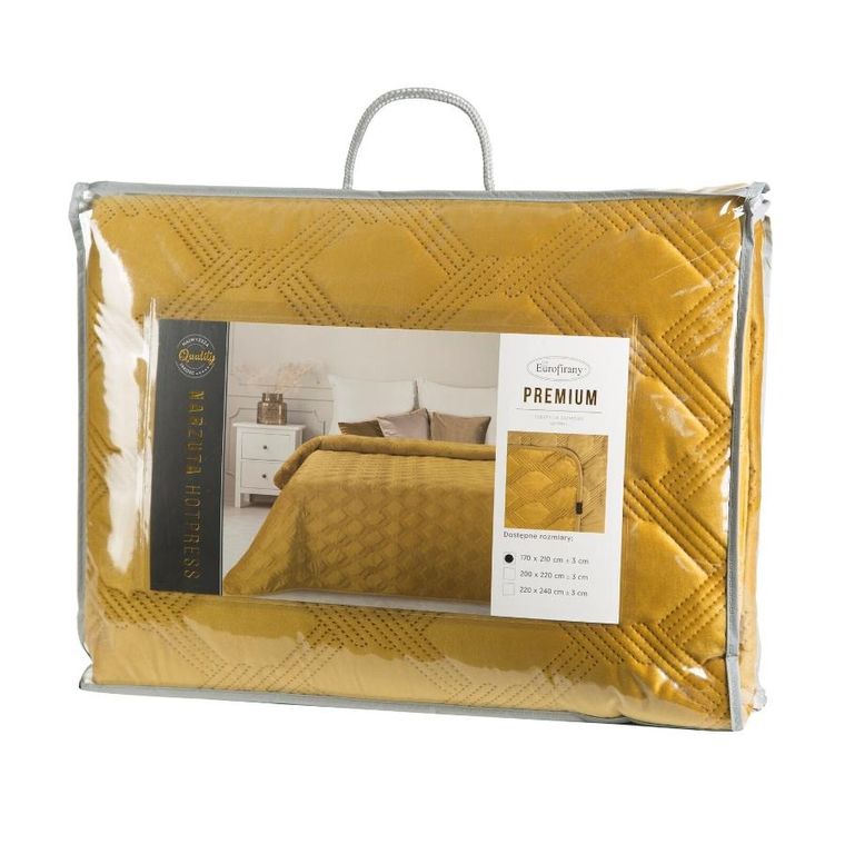 Eurofirany, narzuta Sofia, 200-220 cm, miodowy