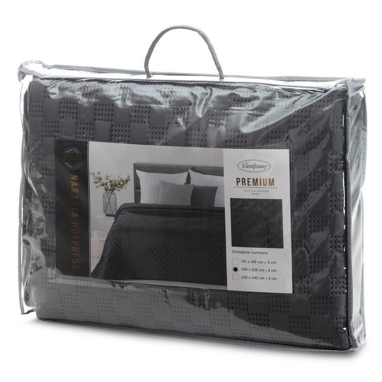 Eurofirany, narzuta Sofia, 220-240 cm, grafitowy