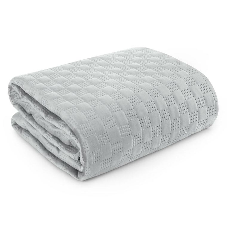 Eurofirany, narzuta Sofia, 220-240 cm, srebrny