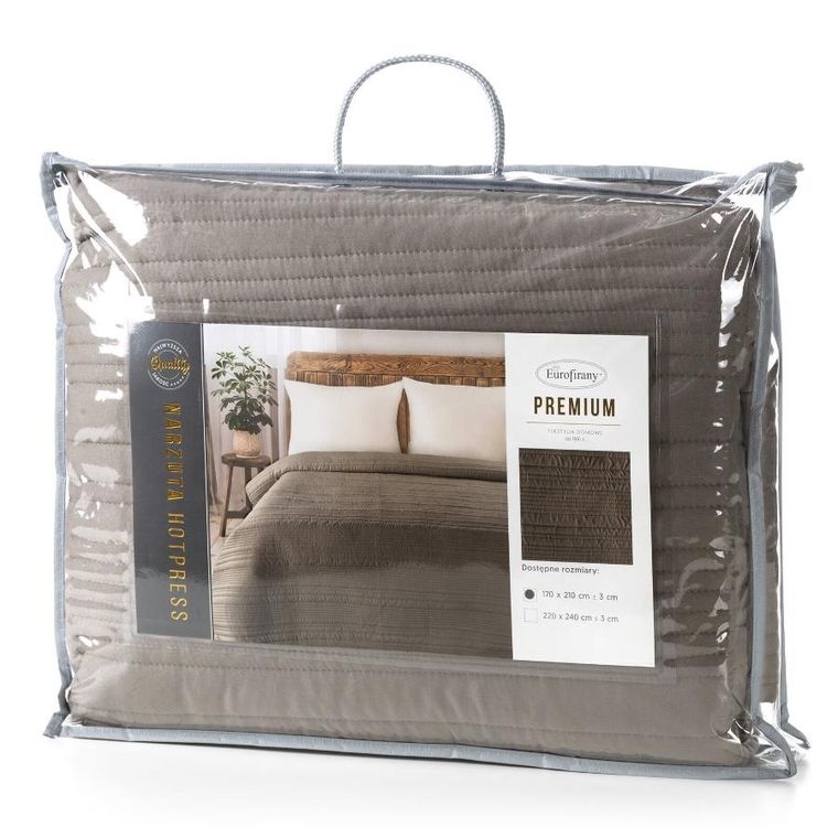 Eurofirany, narzuta, Tara, 220-240 cm, brązowy