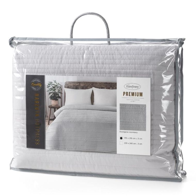 Eurofirany, narzuta, Tara, 220-240 cm, srebrny