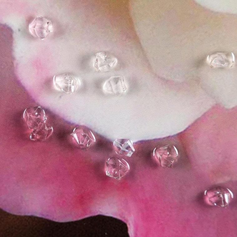 Eurofirany, obraz, 60-60 cm, różowy