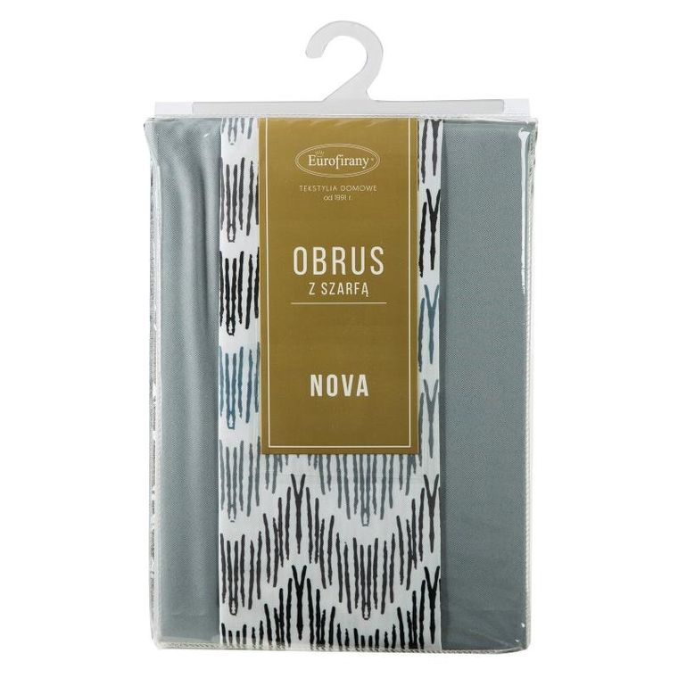 Eurofirany, obrus Anita, 140-180 cm, popielaty