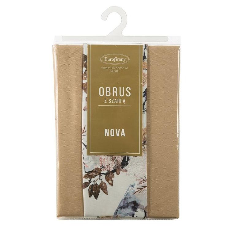 Eurofirany, obrus Anita, 140-220 cm, beżowy