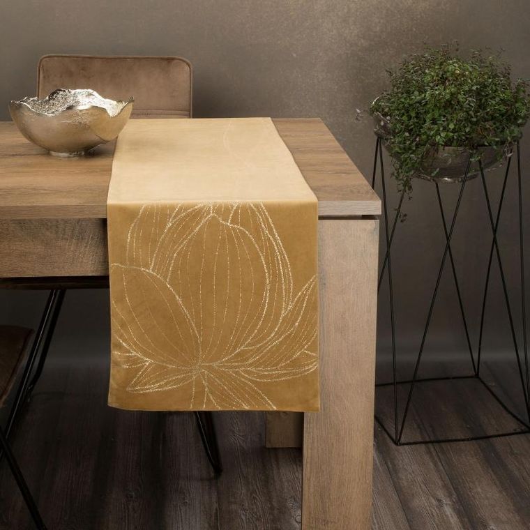 Eurofirany, obrus Blink, 35-220 cm, złoty