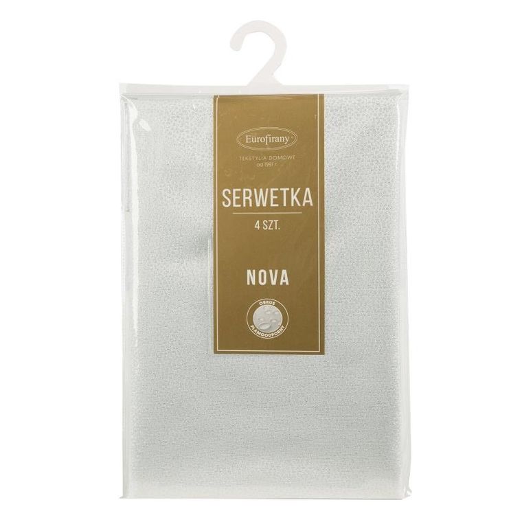 Eurofirany, obrus Edna, 40-30 cm, biały