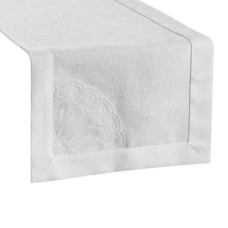 Eurofirany, obrus Elen, 40-140 cm, biały