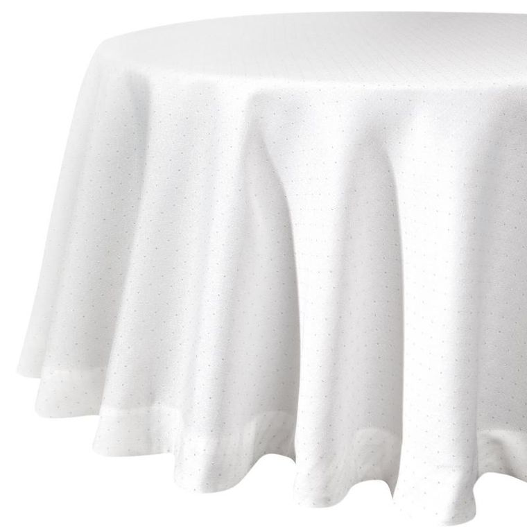 Eurofirany, obrus Ellen, 150 cm, biały