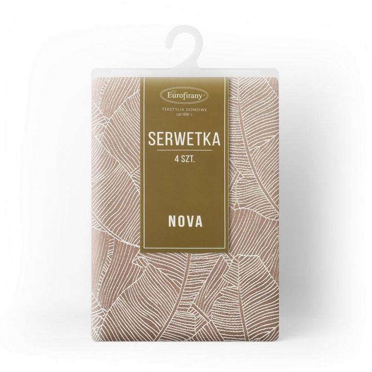 Eurofirany, obrus, Isla, 30-40 cm, ciemnobeżowy