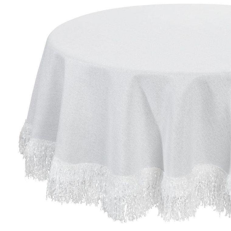 Eurofirany, obrus Jasper, 120 cm, biały