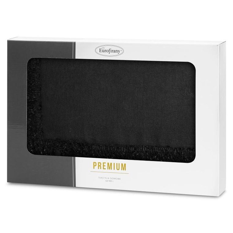 Eurofirany, obrus Jasper, 140-260 cm, czarny