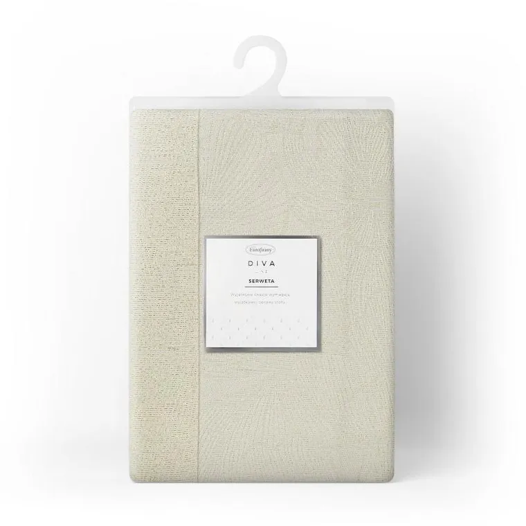 Eurofirany, obrus Lilian, 85-85 cm, kremowy