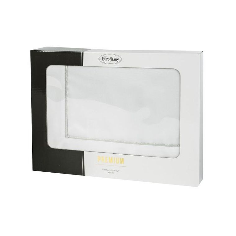 Eurofirany, obrus madele, 145-260 cm, biały