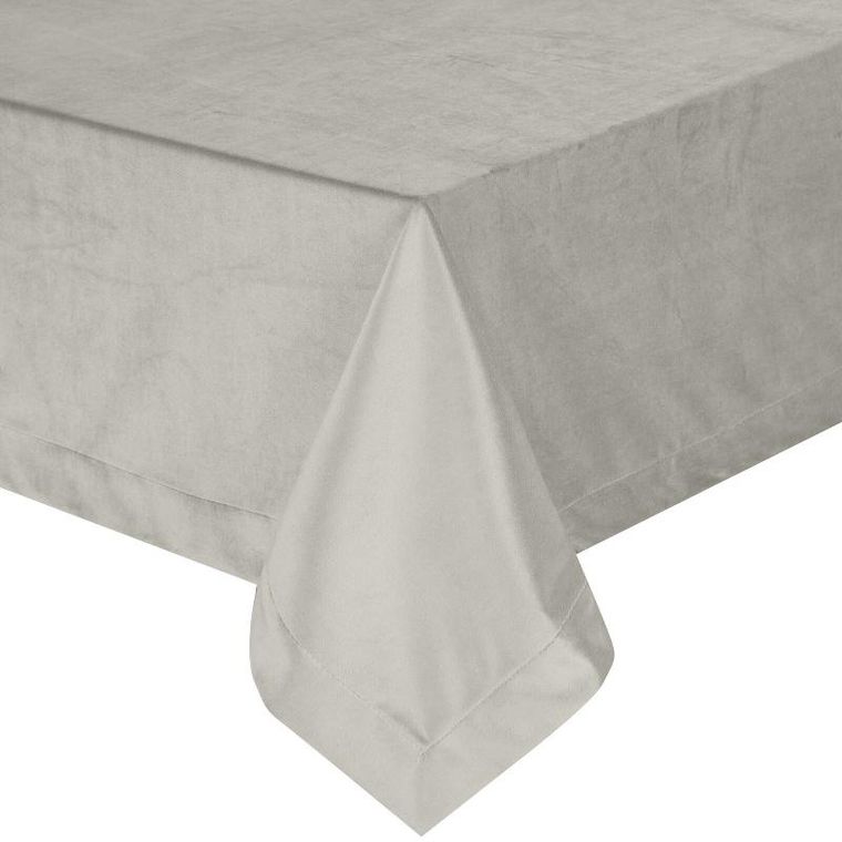 Eurofirany, obrus Melinda, 140-220 cm, srebrny