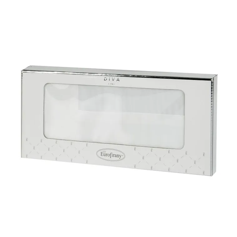 Eurofirany, obrus Mila, 85-85 cm, biały