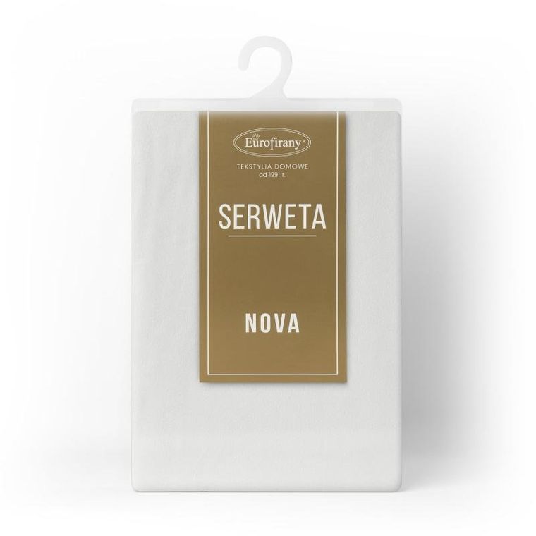 Eurofirany, obrus serweta, 85-85 cm, biały