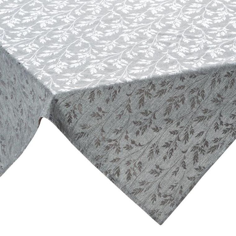 Eurofirany, obrus Simona, 85-85 cm, srebrny