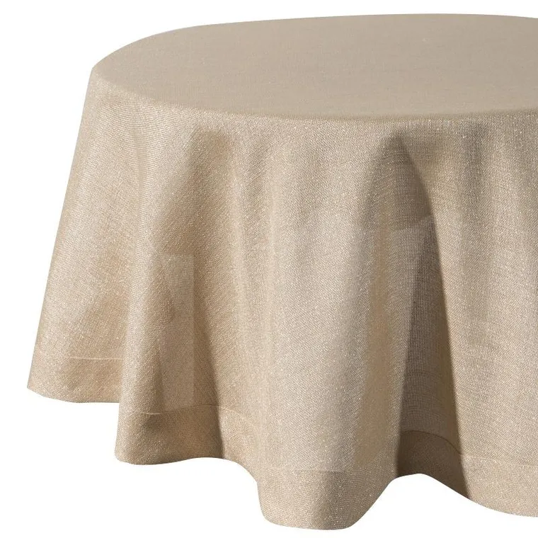 Eurofirany, obrus Stella, 150 cm, złoty