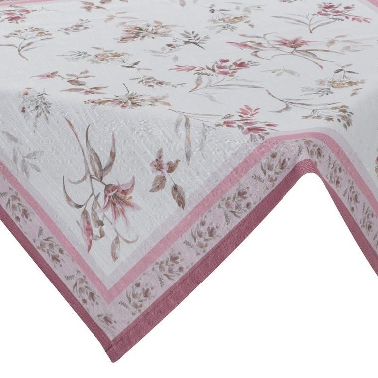 Eurofirany, obrus Summer, 90-90 cm, naturalny