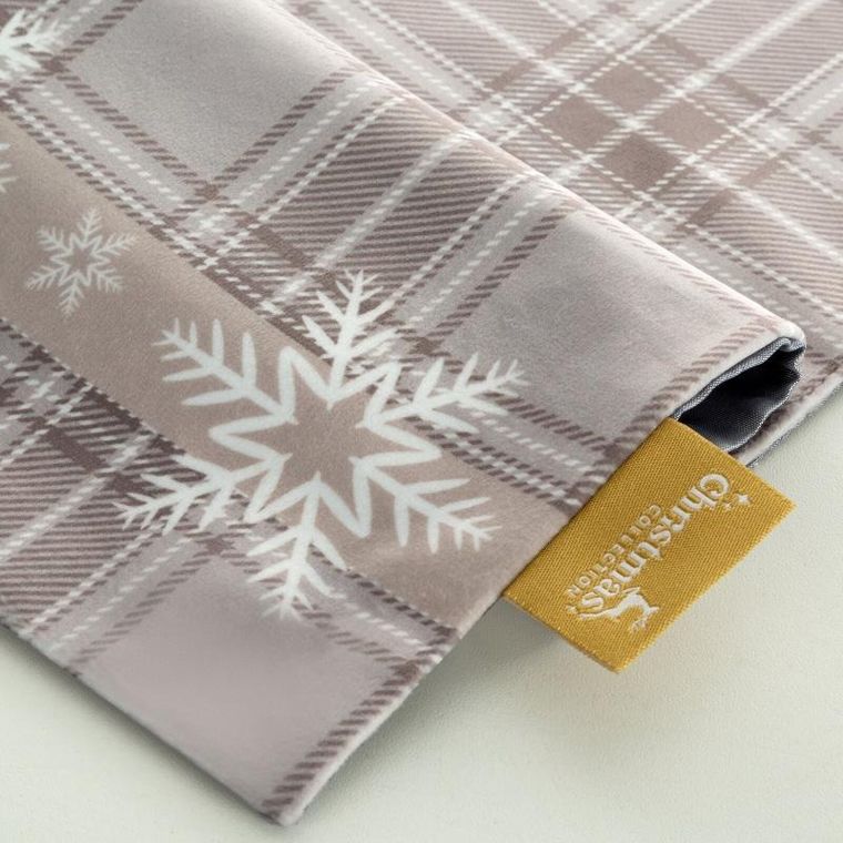 Eurofirany, obrus świąteczny, Holly, 30-40 cm, beżowy