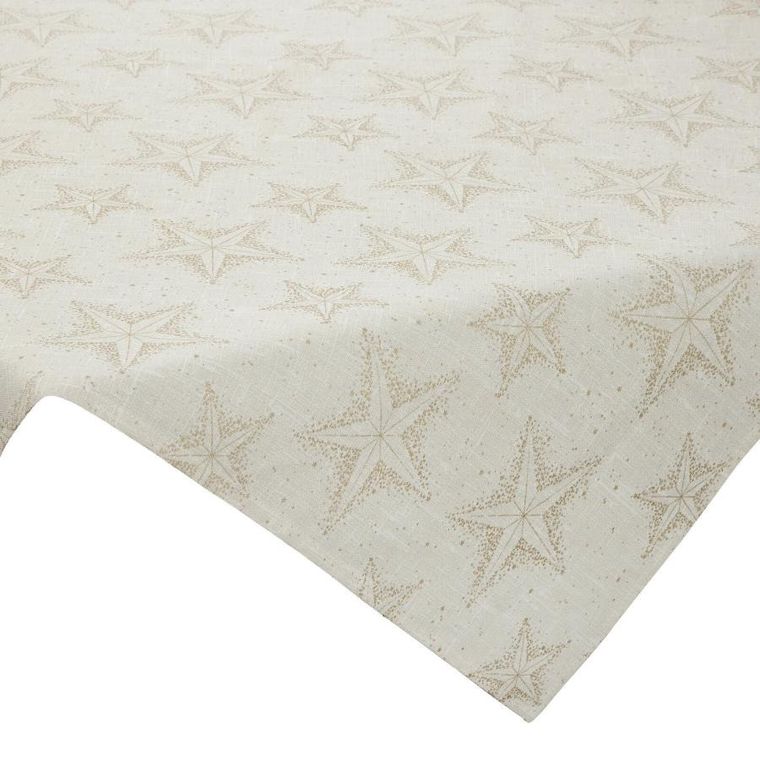 Eurofirany, obrus świąteczny, winter 85-85 cm, kremowy